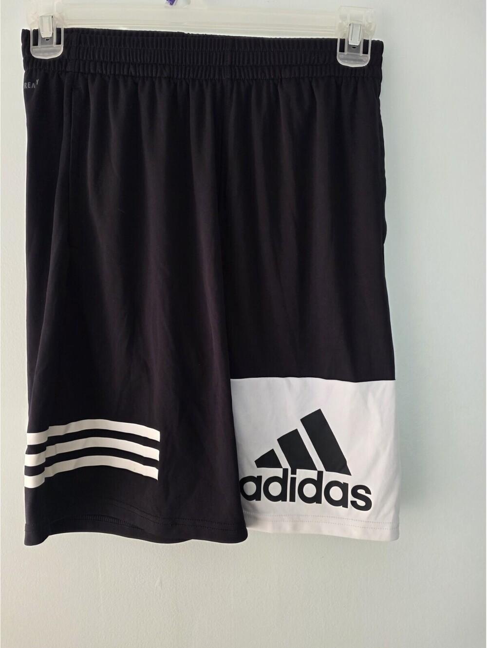 AdidasBlack/White  Shorts -Size XL 18/20, Black & White AeroReady